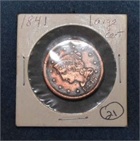 1841 LARGE CENT