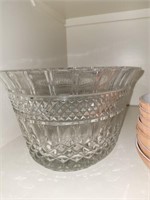 Giant crystal serving bowl, 15" x 11 1/2" severa