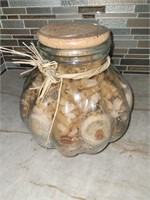 Jar of mixed pastas, 11" tall