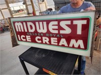 1940s  36" X 15" 1/2" lighted  Midwest Golden