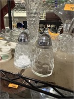 FOSTORIA GLASS SALT & PEPPER SHAKERS