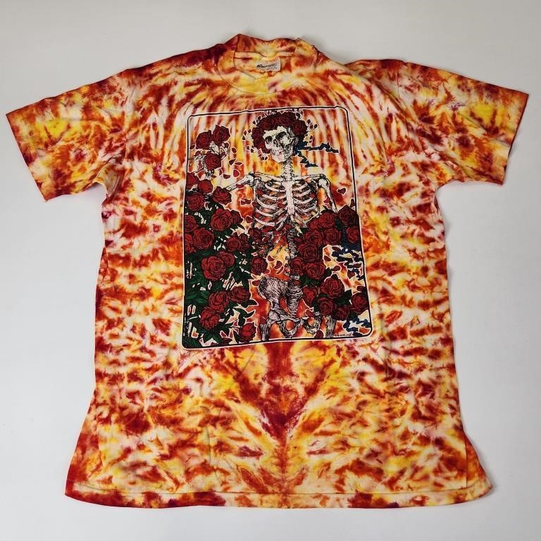 VINTAGE GRATEFUL DEAD TIE DYE SKELETON SHIRT