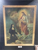 Antique Religious Painting on Metal.