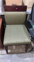 Padded striped chair