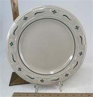 Longaberger NIB green dinner plate