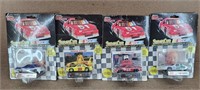 Collectible Die Cast Cars w/ Cards - set of 4