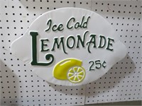 TIN LEMONADE ADV SIGN