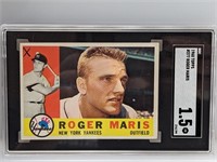 1960 Topps SGC 1.5 #377 Roger Maris Yankees