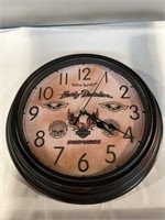 Harley-Davidson battery operated wall clock 12”