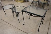 Wrought Iron end Tables