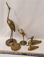 Bird Figures Lot-Brass