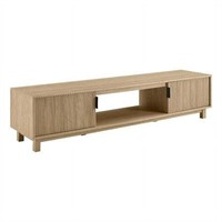 70 2-Door Wood TV Stand - Coastal Oak