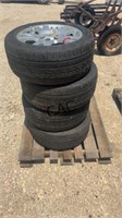 Lot of 4 Continental Tires w/Land Rover Wheels