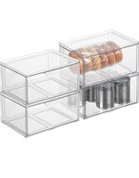 NEW $118 4PK Stackable Storage Organizer