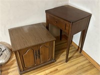 End Table and Sewing cabinet