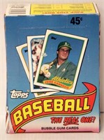 1989 Topps Major League Baseball Card Box