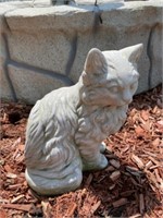 Cement Seated Cat