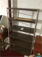 Adjustable metal shelf w/ 6 shelves