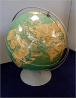 GLOBE IN RELIEF, 19" HIGH AND....