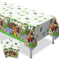 (new) 1pc Domgoge Jungle Plastic Table Cloths for