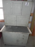 Refurbished Hoosier Cabinet with Casters (Please