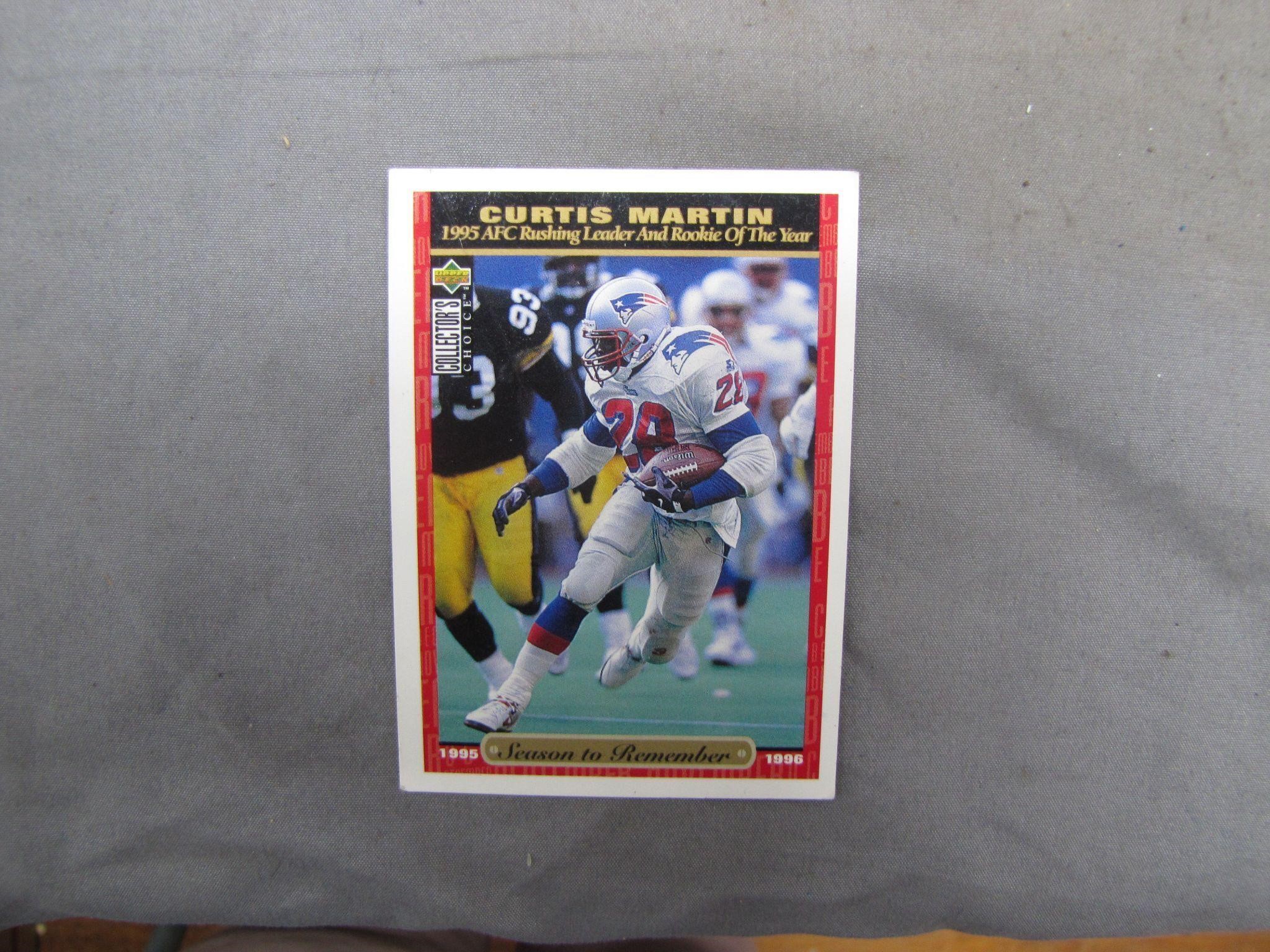 1996 Upper Deck Curtis Martin Football Card