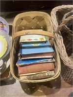 Basket with books
