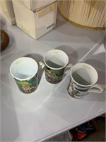 vintage  lot of 3 hummel mugs (months)