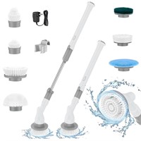 WF9716  InnOrca Cordless Spin Scrubber, 7 Brushes