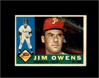 1960 Topps #185 Jim Owens EX to EX-MT+