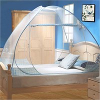 Mosquito Net for Bed, Portable Double Door Pop-up