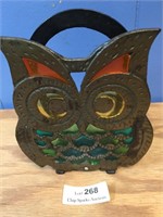 Stained Glass Owl Napkin Holder