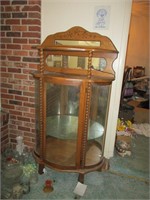 Wood and Glass Display Cabinet.