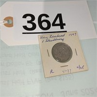 New Zealand Shilling - 1947