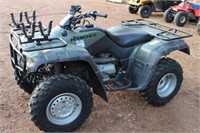 2001 HONDA RANCHER 350 4x4 W/ GUN RACK - STARTS &