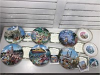 Disneyland Collectors Plates by The Bradford