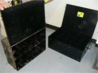 (2) 20-COMPARTMENT WALL-HANGING STORAGE CABINETS
