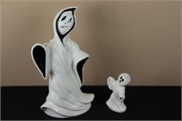 Pair of Ghosts (Left 11.5" Tall, Right 4.5" Tall)
