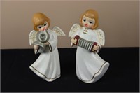 Pair of Musical Angels (8.5" Tall)