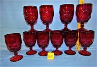 10 ruby goblets