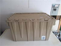 FLIP TOP PLASTIC STORAGE BIN