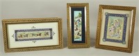 LOT OF THREE FRAMED MUGHAL INDIAN ART PIECES