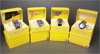 4 Invicta collector watches w/ boxes: model 17477,