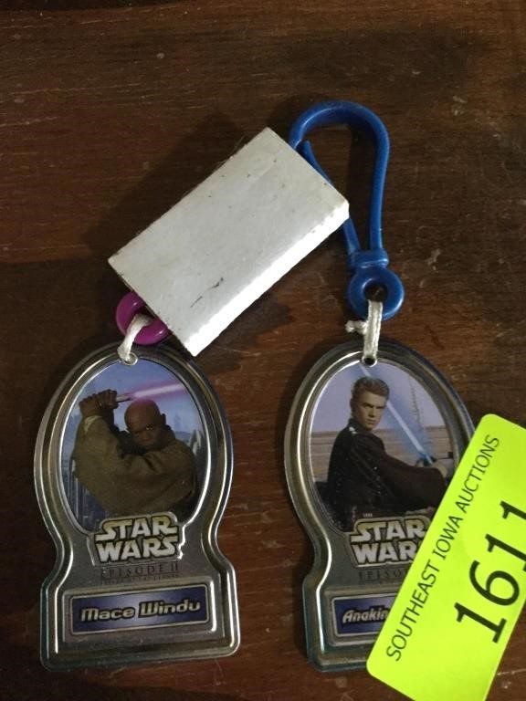 Vintage Star Wars plastic Key chains