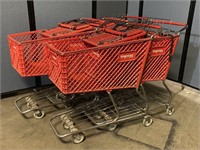 5 Shopping Carts 39"x22”x42”
