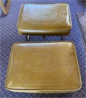 2 Vintage Laz -E Adjustable Hassock