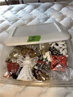Tote of Christmas Ornaments