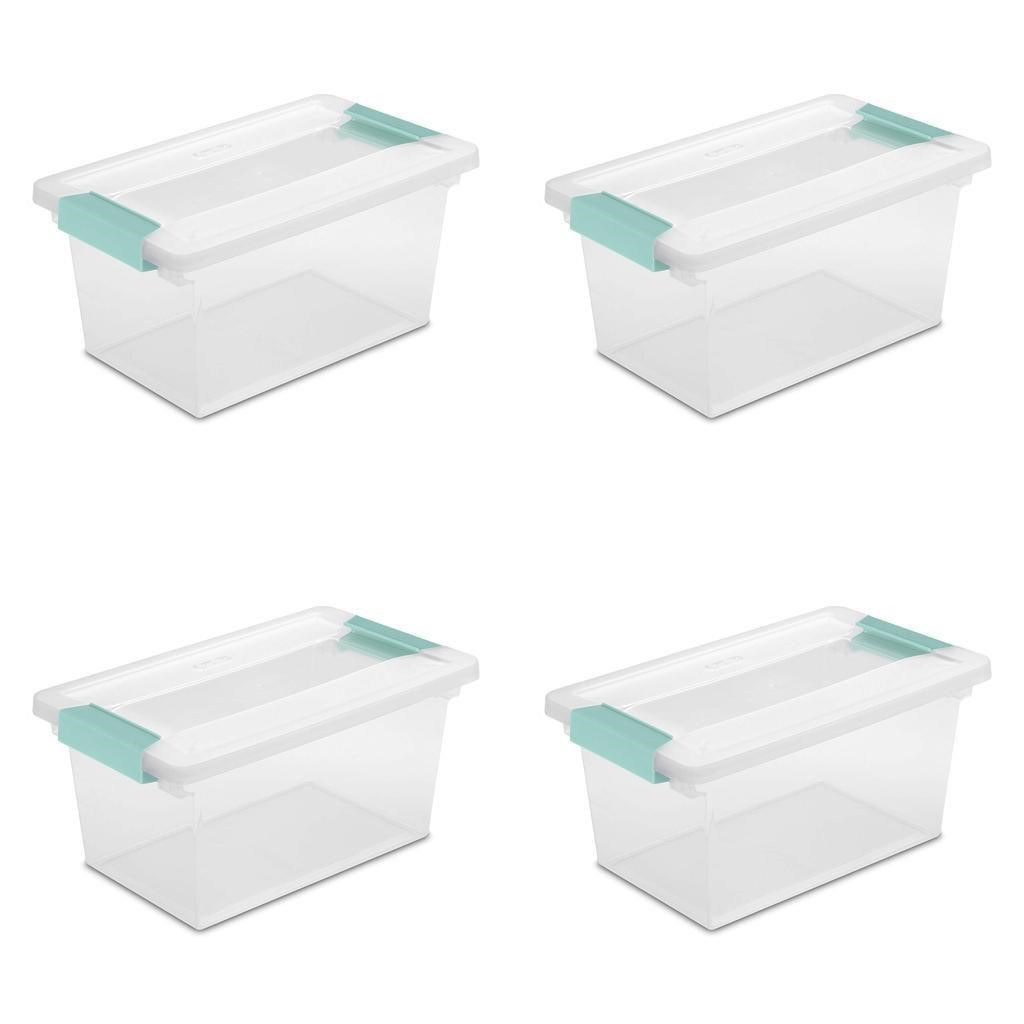 Sterilite Medium Clip Box  Stackable Small