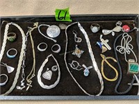 Mostly Sterling Silver Jewelry. Rings, Necklaces,