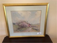 Paul Sawyier “Countryside” framed print 22 in